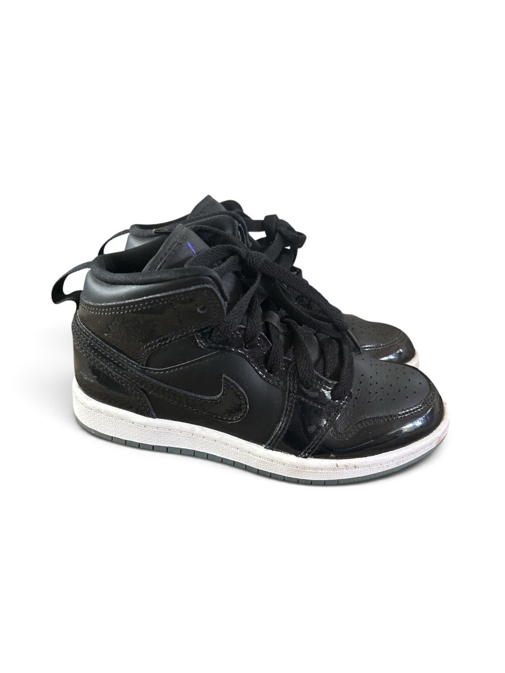 Nike Black Kids High-Top Athletic Sneakers - Classic Style size 1Y